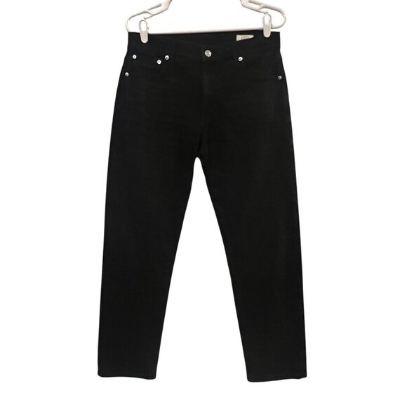AYR Women’s Jeans Straight Leg Size 27 The Stance Black Stretch Zipper - Picture 1 of 14